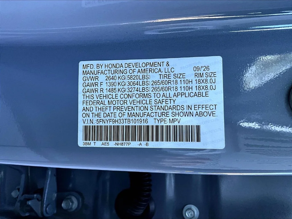 New 2026 Sonic Gray Pearl Honda RTL image 21