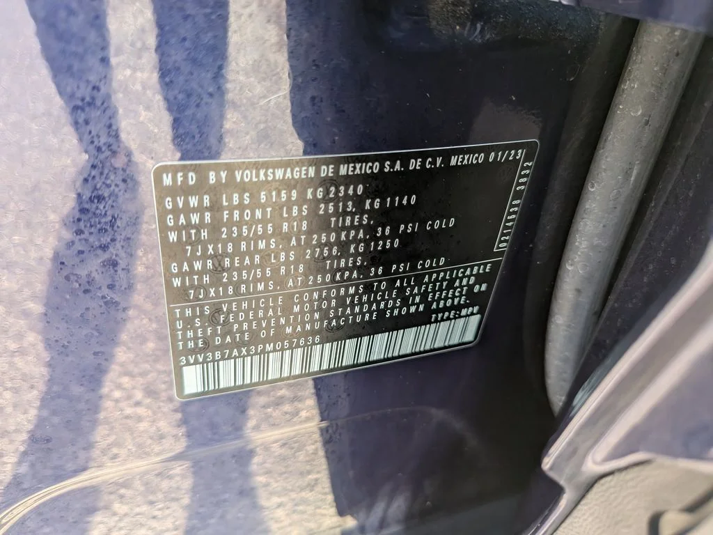 Certified Used 2023 Blue Volkswagen 2.0T SE image 34