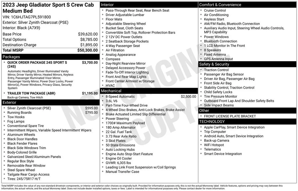 Used 2023 Silver Jeep Sport S image 2