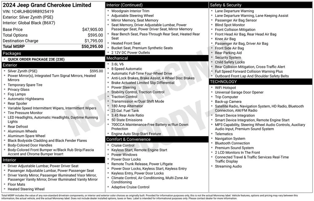 Used 2024 Silver Jeep Limited image 4