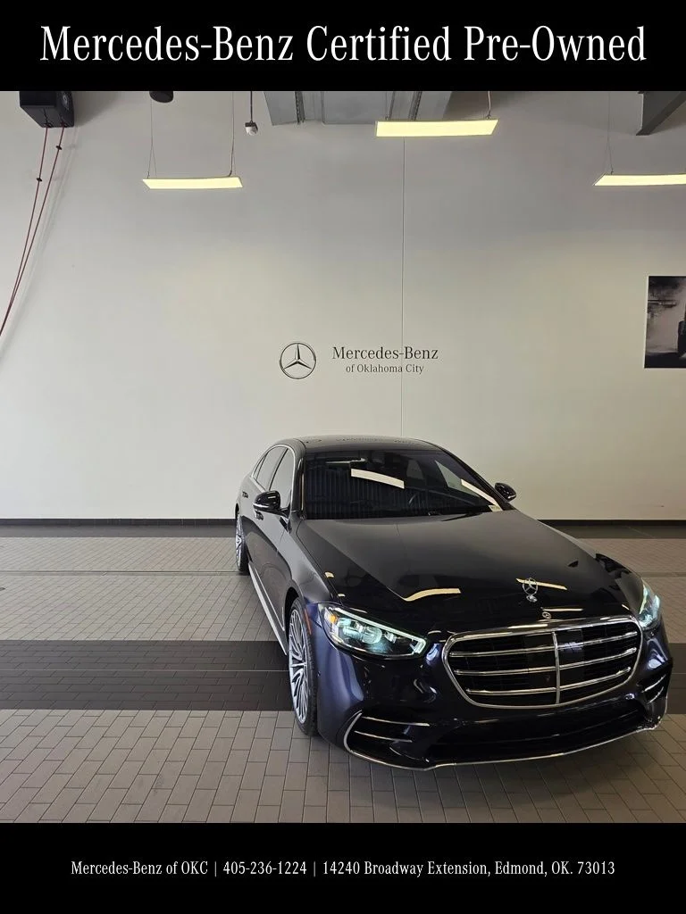 Certified Used 2022 Blue Mercedes-Benz S 580 image 3