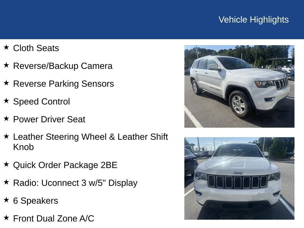 Used 2017 Bright White Clearcoat Jeep Laredo image 11