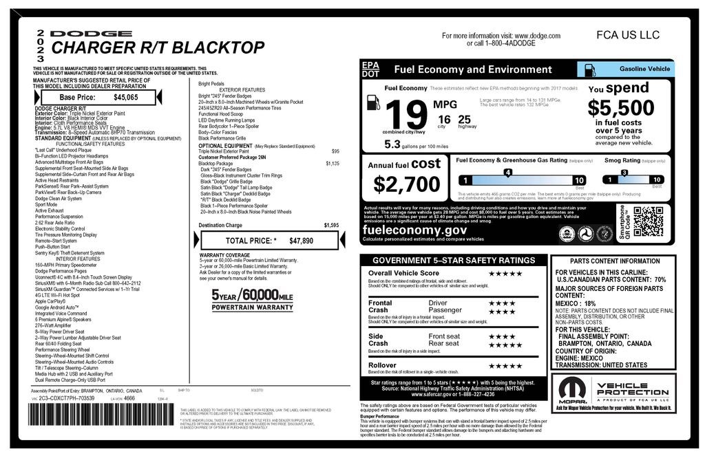 Certified Used 2023  Dodge R/T image 4