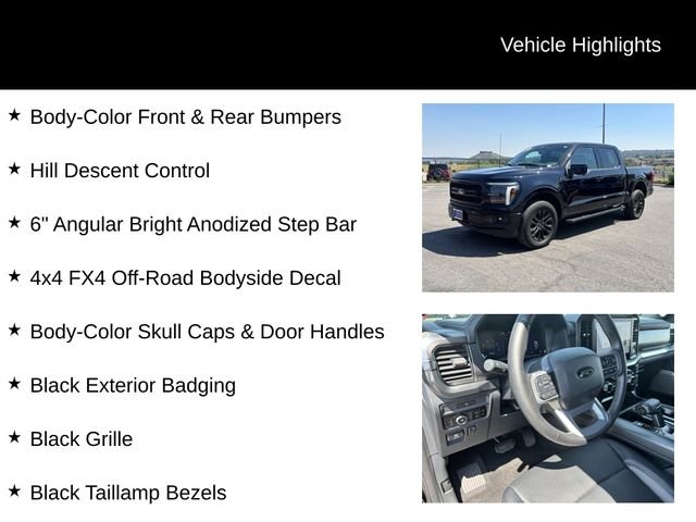 Certified Used 2025 Agate Black Metallic Ford Lariat image 16