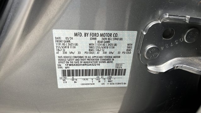 Used 2024 Iconic Silver Metallic Ford XLT image 27