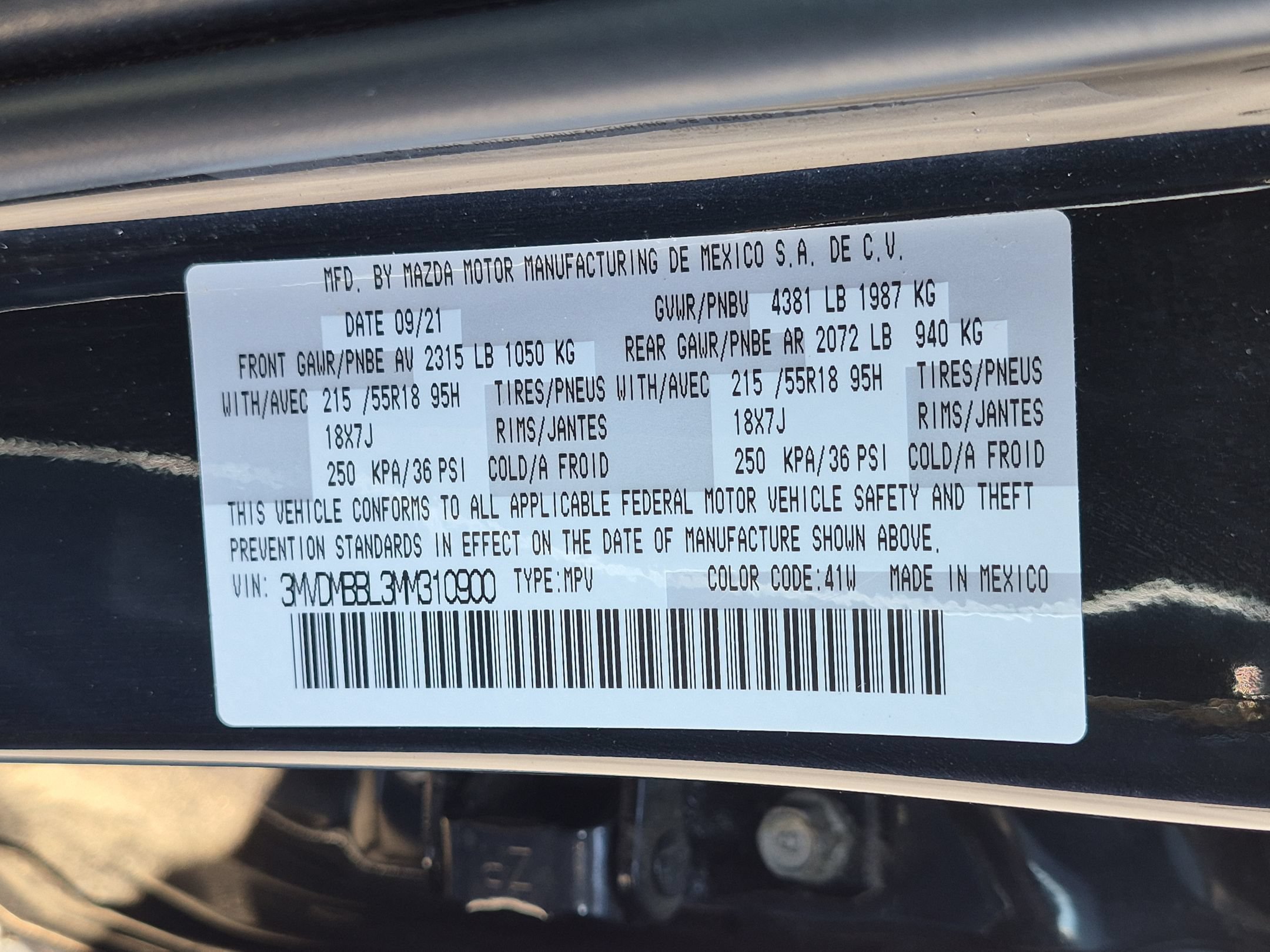 Certified Used 2021 Jet Black Mica Mazda Select image 36