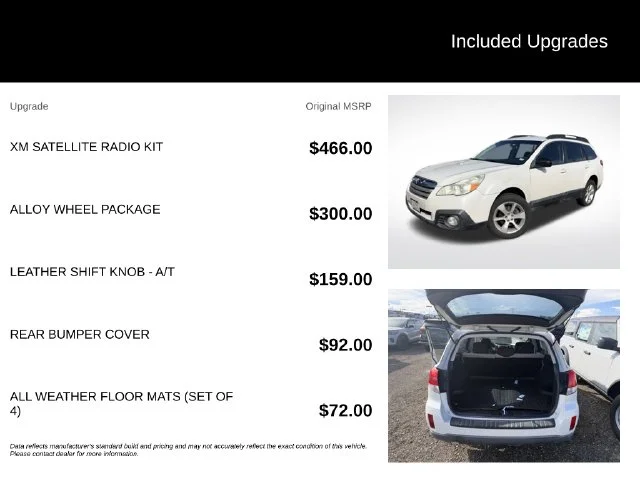 Used 2014 White Subaru 2.5i image 5