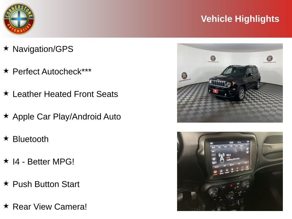 Used 2022 Jeep Renegade Limited with VIN ZACNJDD19NPN56349 for sale in Elk River, Minnesota