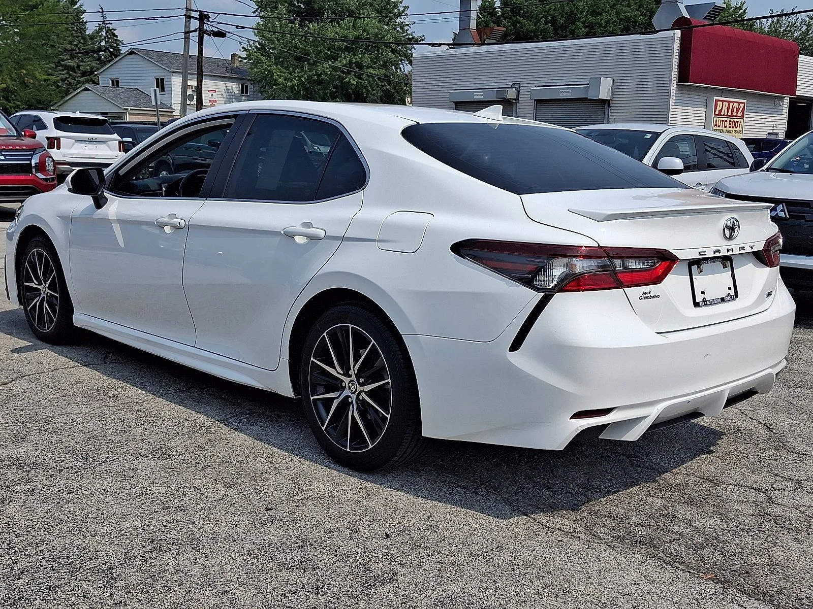 Used 2021 White Toyota SE image 4