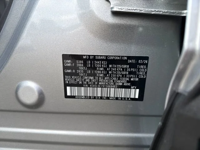 New 2026 Ice Silver Metallic Subaru Premium Hybrid image 19