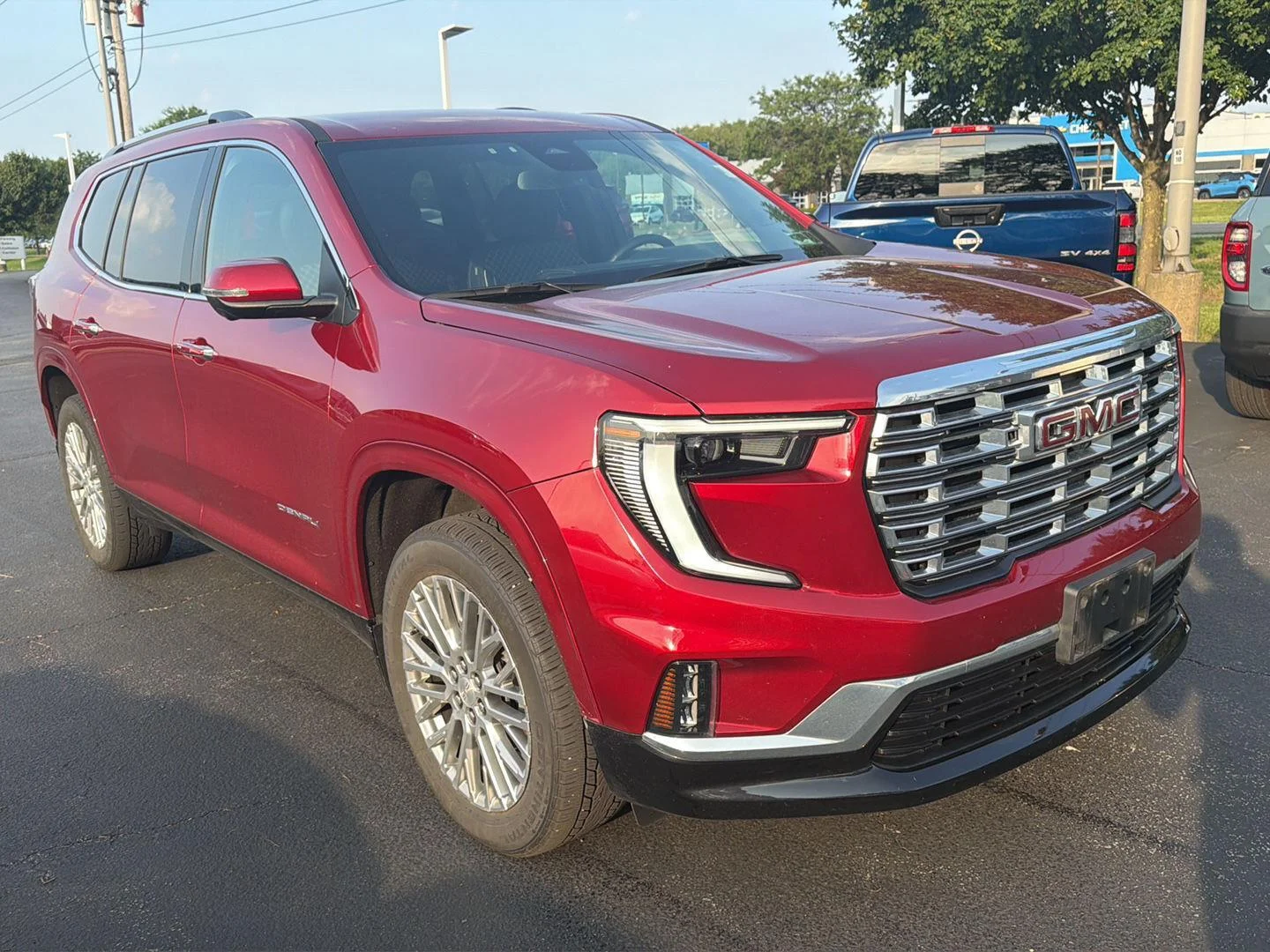 Used 2024 Volcanic Red Tintcoat GMC AWD Denali image 3
