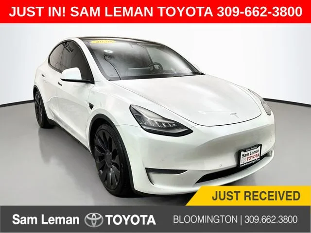 Used 2020 White Tesla Performance image 1