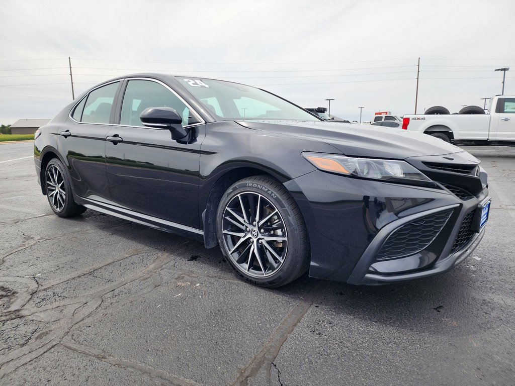 Used 2024 Midnight Black Metallic Toyota SE image 3