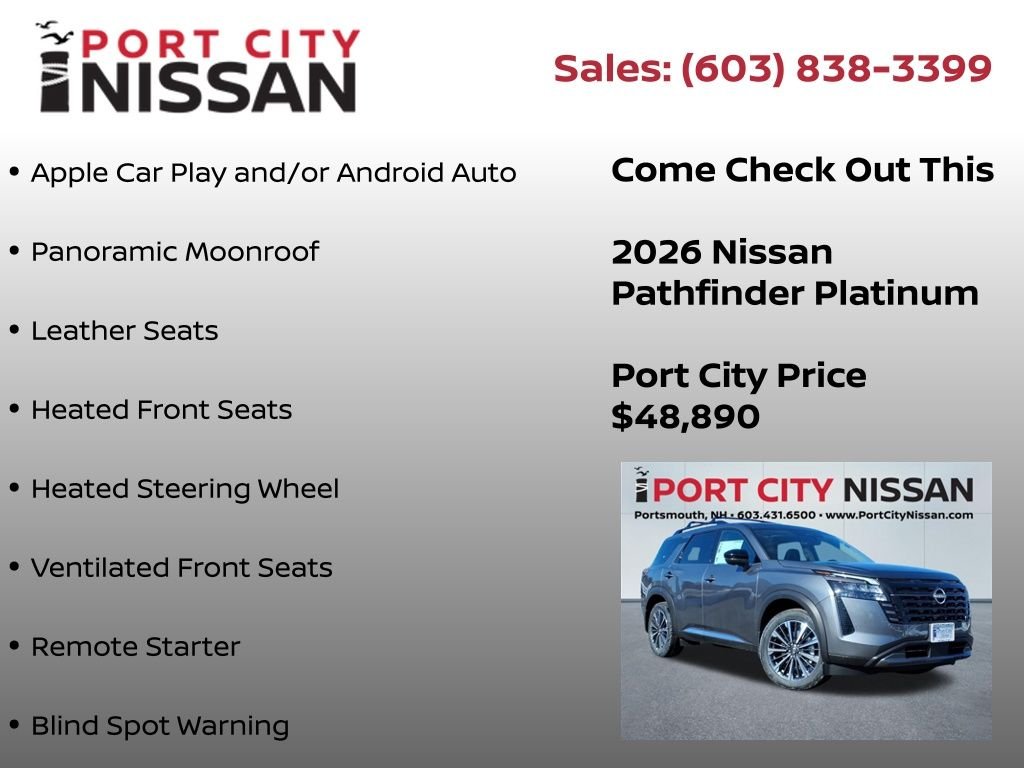 New 2026 Gun Metallic Nissan Platinum image 9