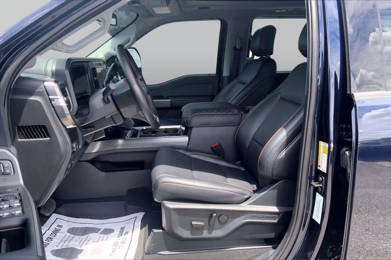 Used 2025 Antimatter Blue Metallic Ford LARIAT image 8