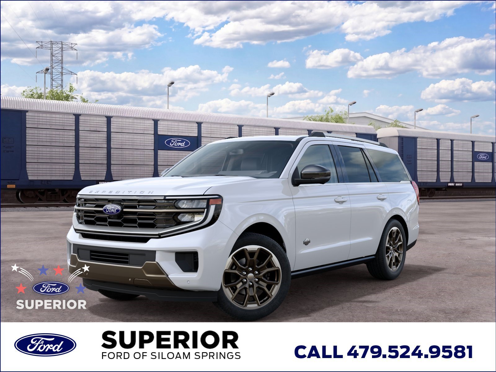 New 2027 Star White Metallic Tri-Coat Ford King Ranch image 2