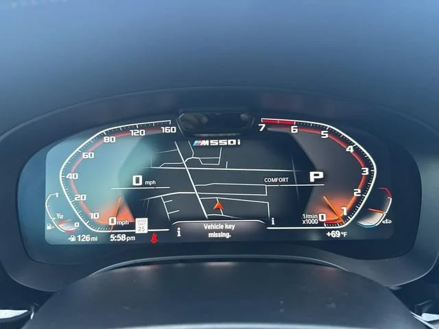 Used 2021 Dark Blue BMW M550i xDrive image 37