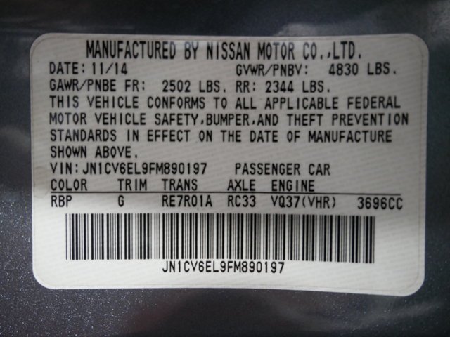 Used 2015 Hagane Blue INFINITI  image 31