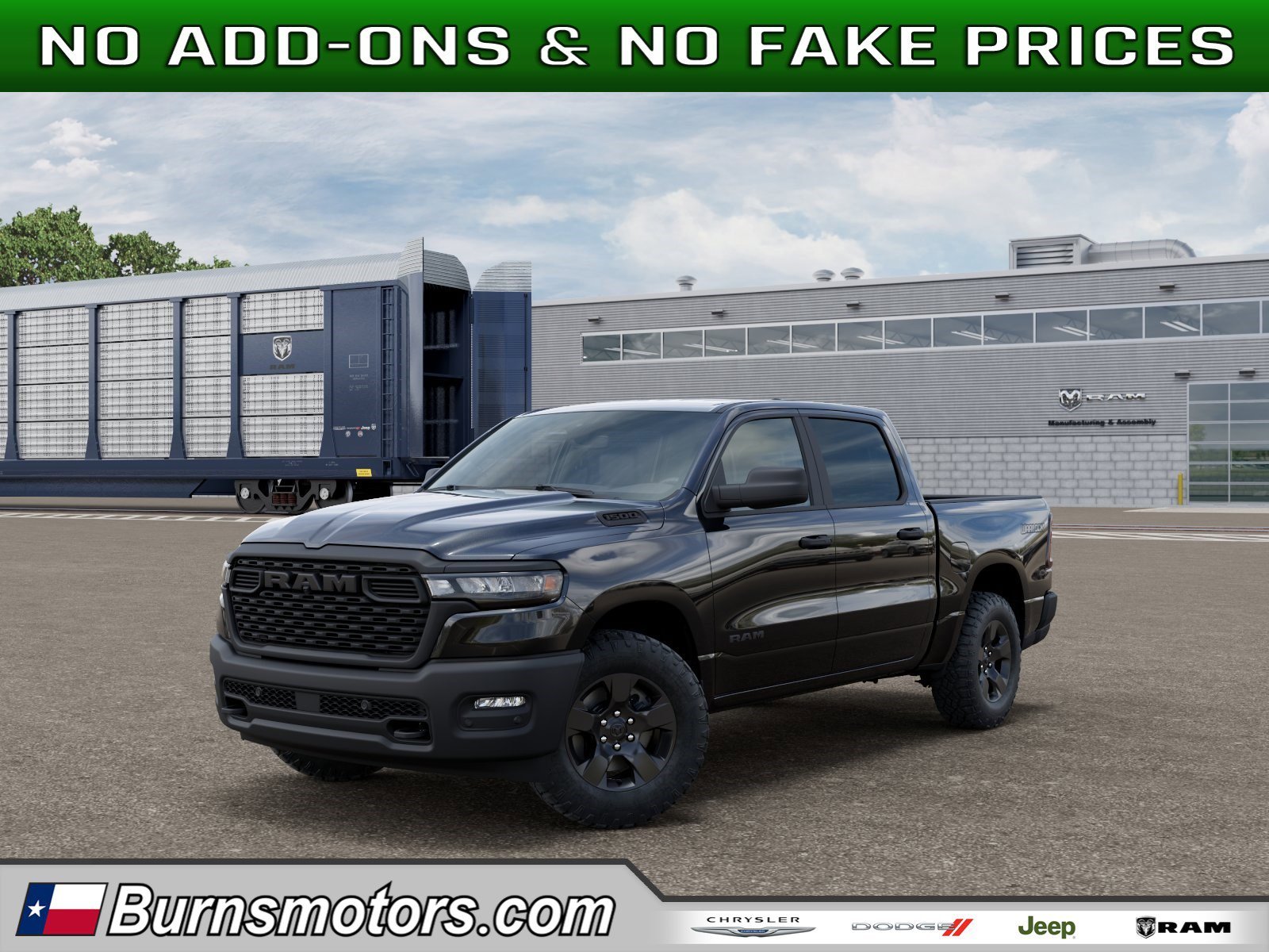 New 2026 Diamond Black Crystal Pearl-Coat Exterior Paint RAM Warlock image 1