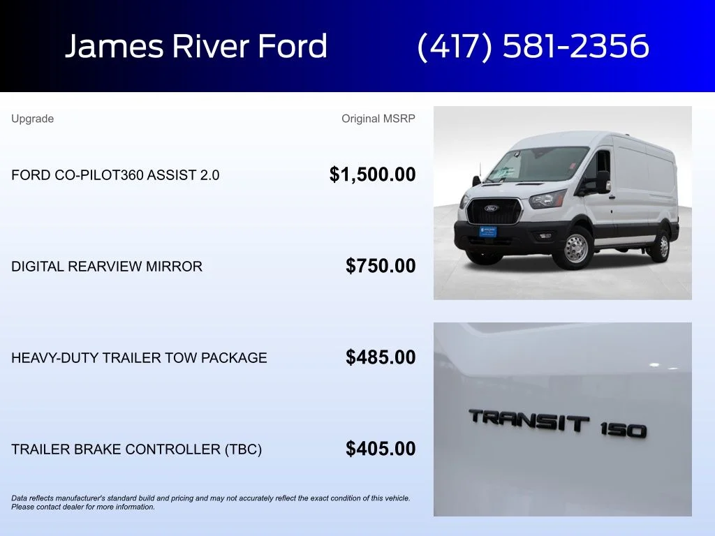 New 2026 Oxford White Ford Cargo Van image 5