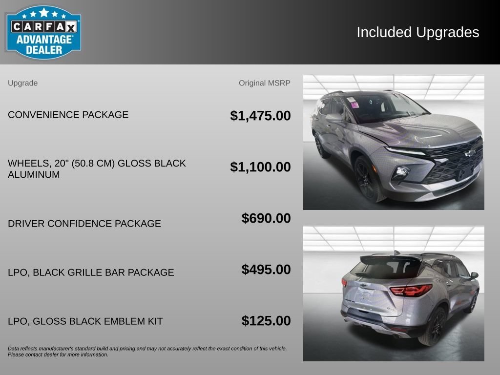 Used 2023 STERLING GRAY METALLIC Chevrolet LT image 3