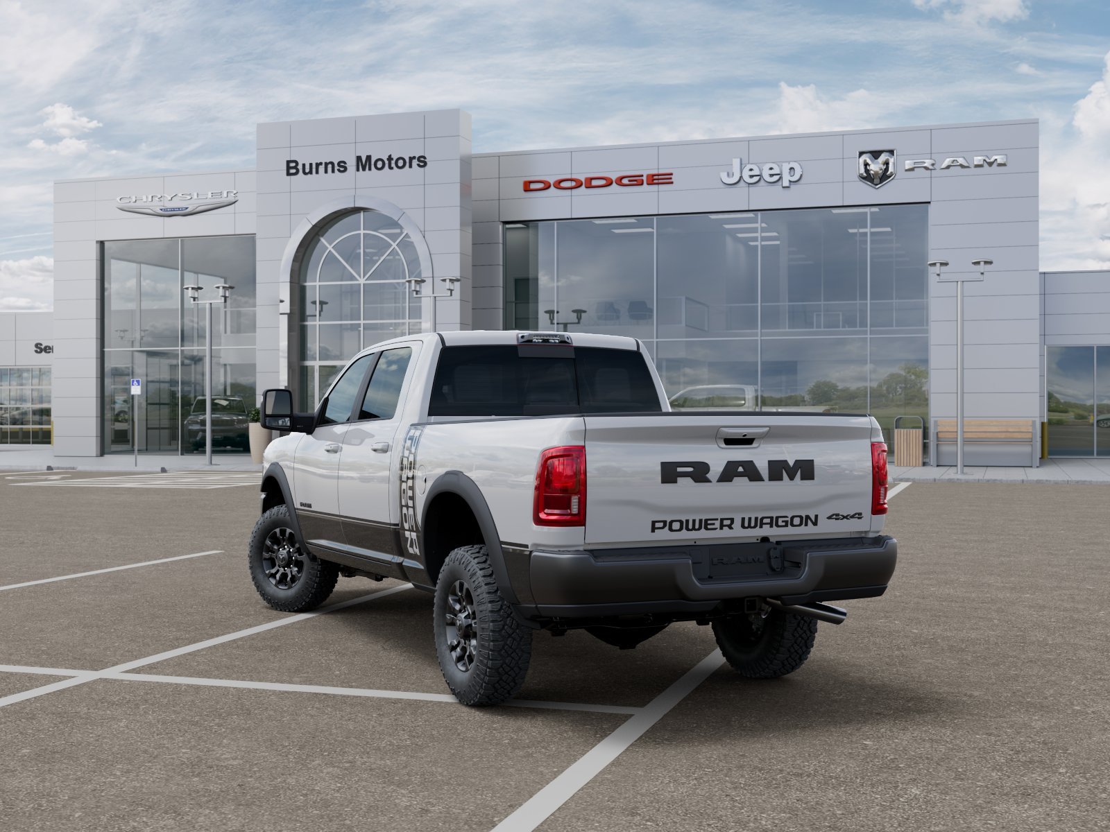 New 2026 Bright White Clear-Coat Exterior Paint RAM Power Wagon image 29