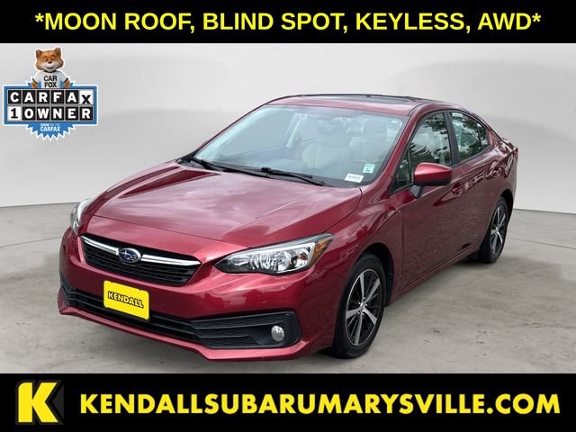 Used 2023 Crimson Red Pearl Subaru Premium image 1