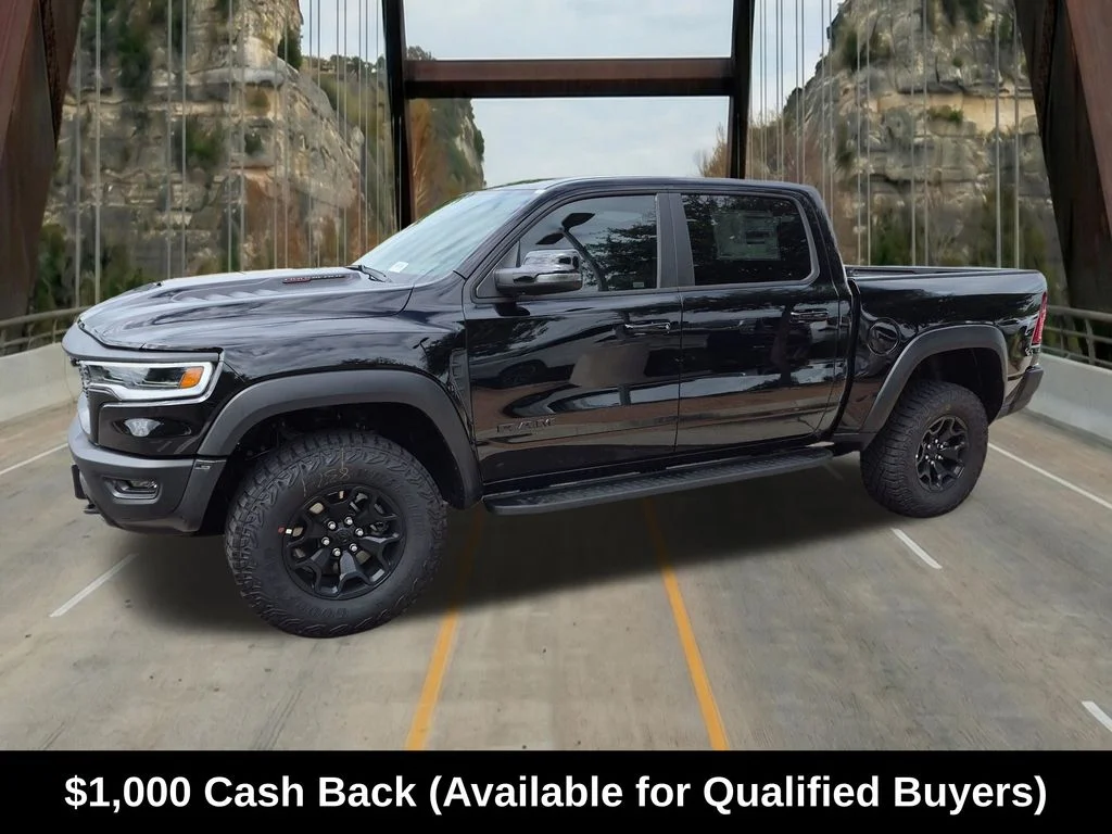 New 2026 Diamond Black Crystal Pearl-Coat Exterior Paint RAM RHO image 4