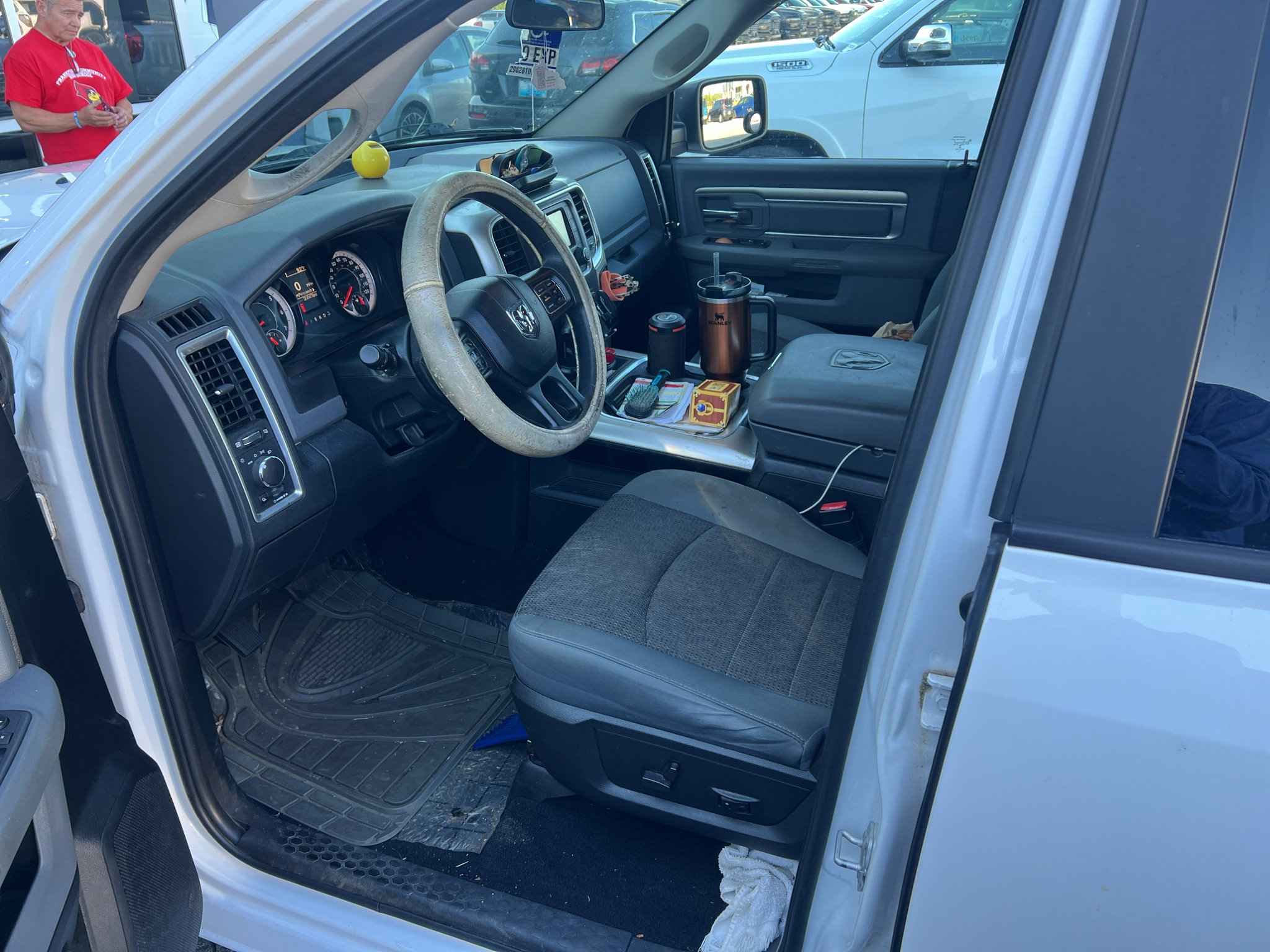 Used 2018 Bright White Clearcoat Ram SLT image 4