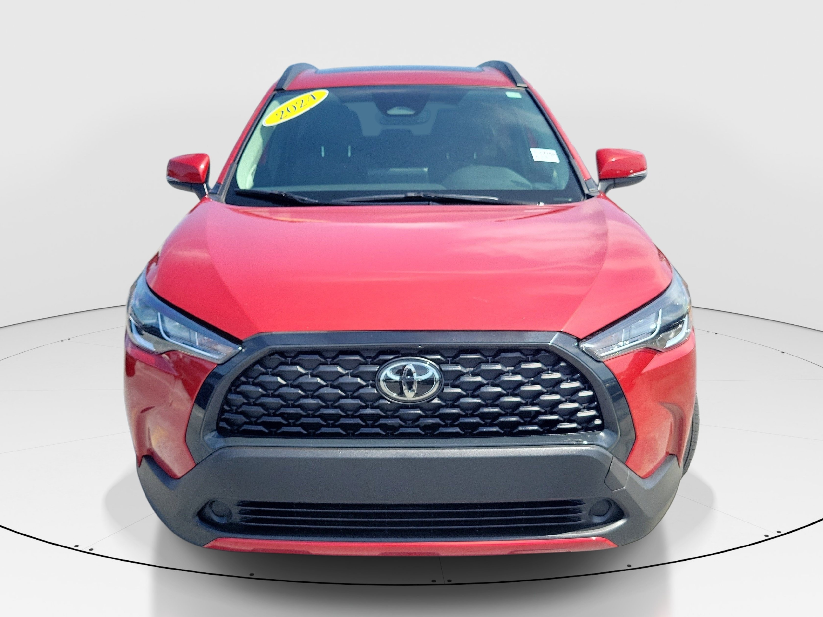Certified Used 2024 Barcelona Red Metallic Toyota LE image 2