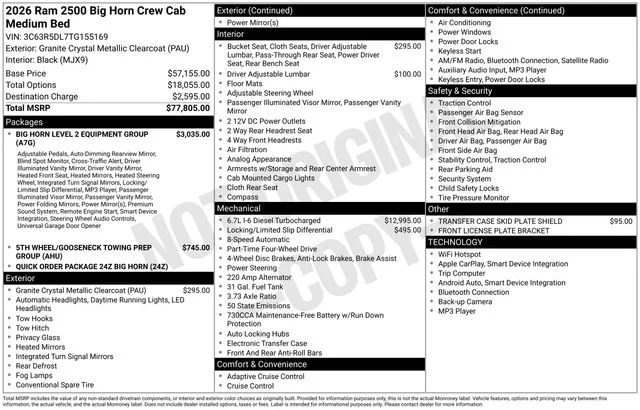2026 RAM 2500 Big Horn - Photo 33