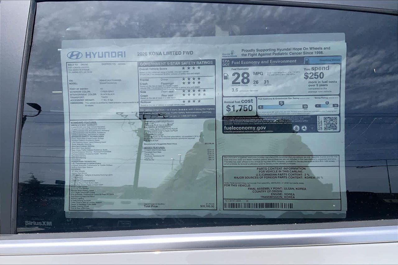 New 2026 Cyber Gray Metallic Hyundai Limited FWD image 18