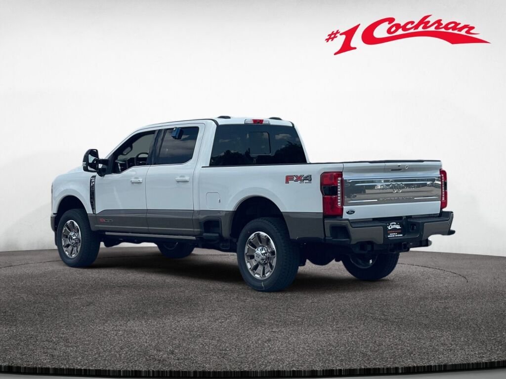 New 2026 Star White Metallic Tri-Coat/Marsh Gray Ford King Ranch image 4