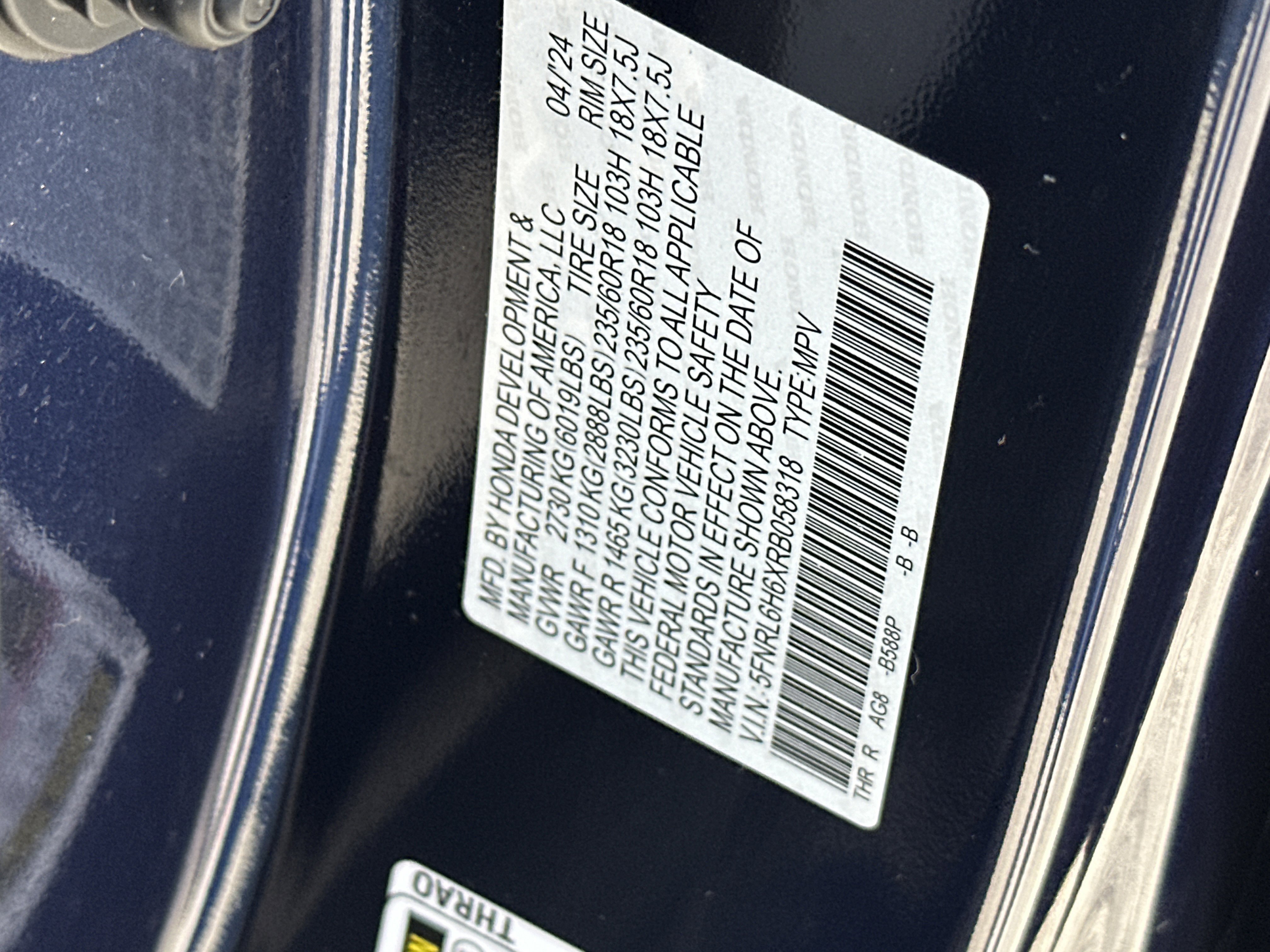 2024 Honda Odyssey EX-L - Photo 33