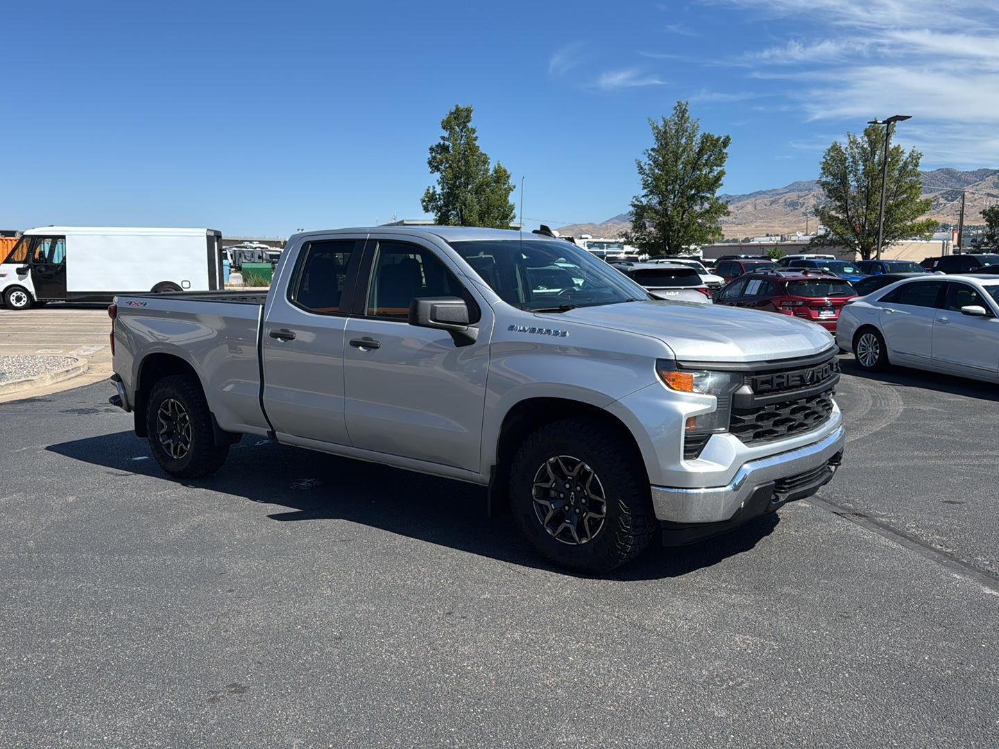 Used 2022 Silver Chevrolet Work Truck image 2