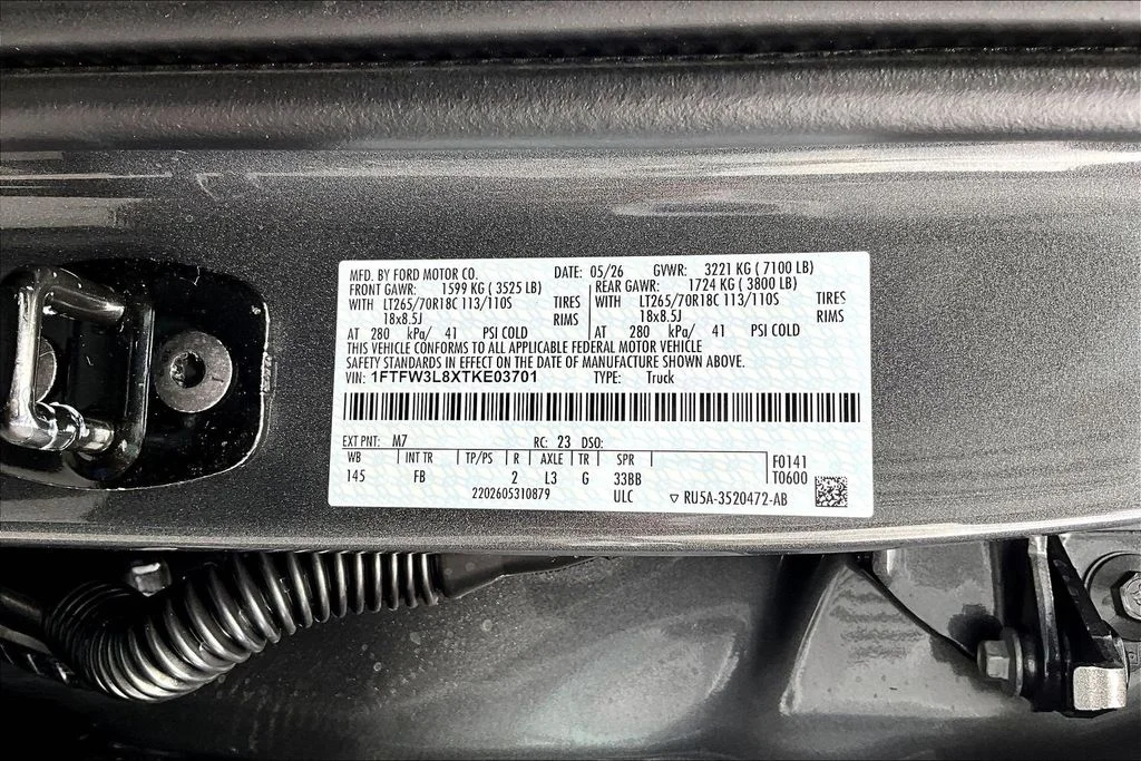 New 2026 Carbonized Gray Metallic Ford XLT image 8