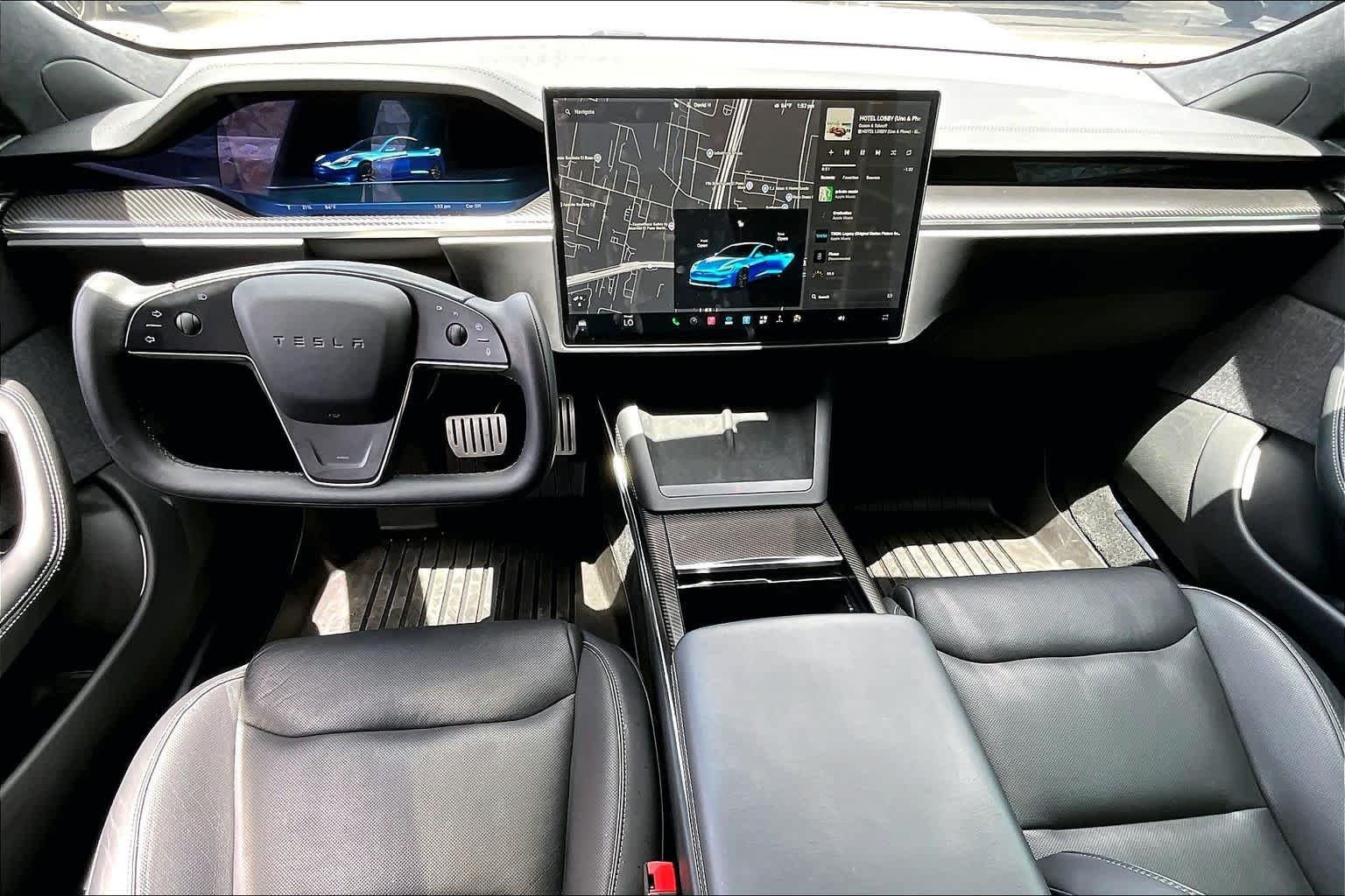 Used 2021 Midnight Silver Metallic Tesla Plaid image 14