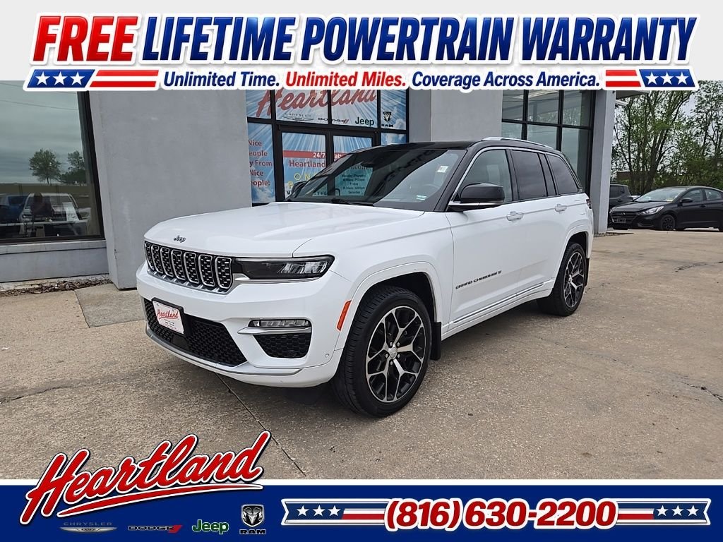 Used 2022 White Jeep Summit Reserve image 1