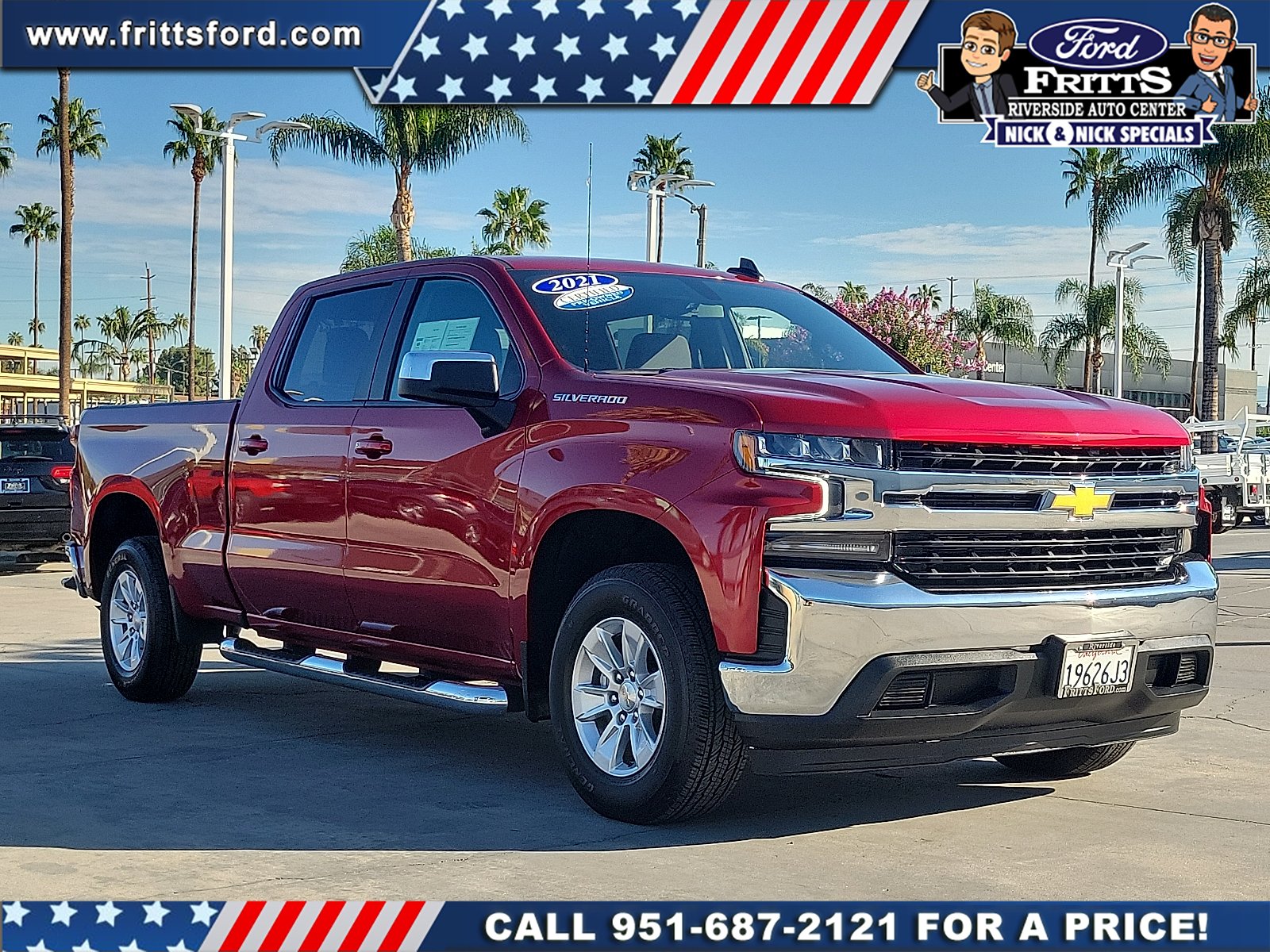 Certified Used 2021 Cherry Red Chevrolet 2WD Crew Cab Standard Bed LT image 21