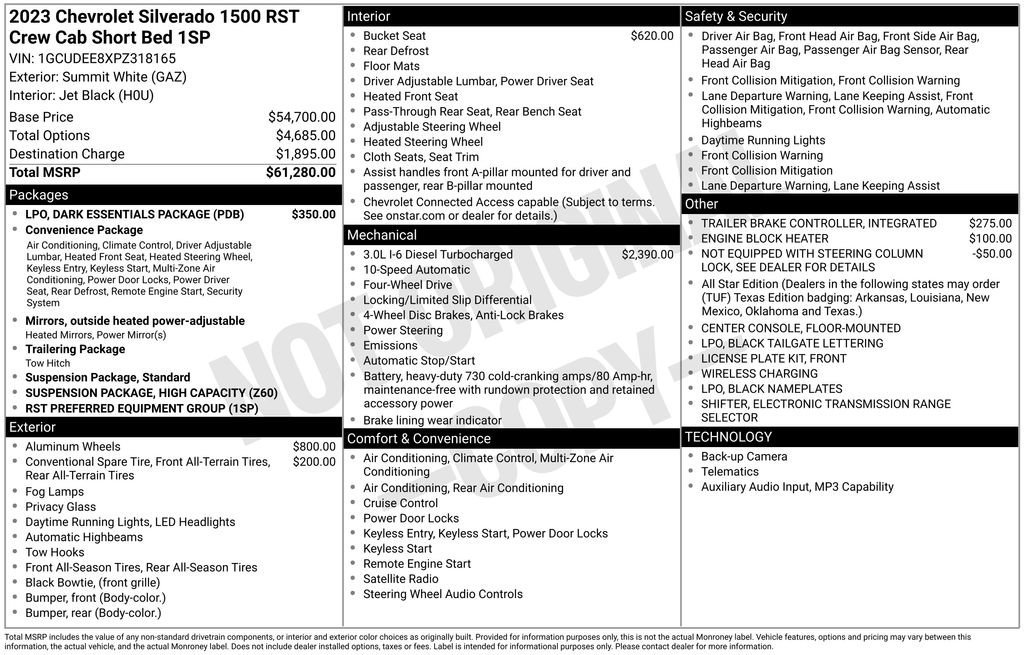 Used 2023 Summit White Chevrolet RST image 33