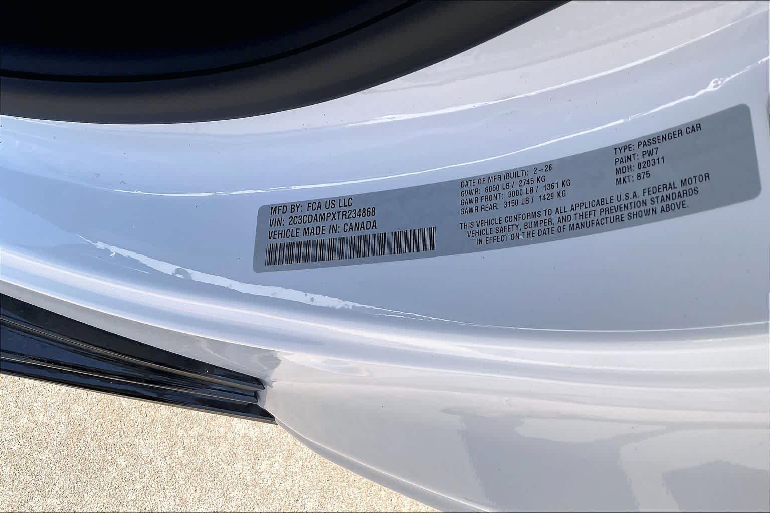 New 2026 White Knuckle Exterior Paint Dodge Scat Pack Plus image 20
