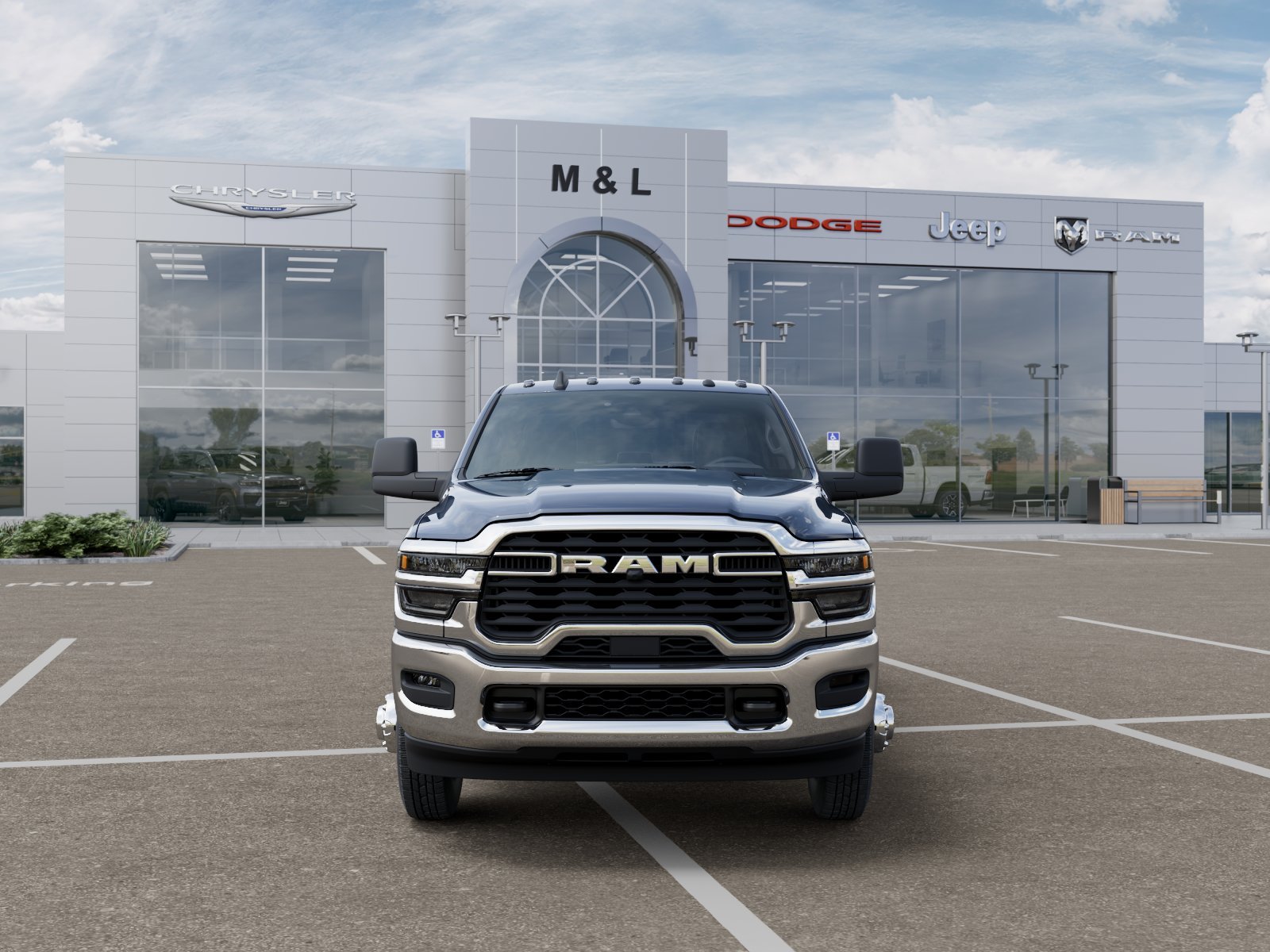New 2026 Forged Blue Metallic Exterior Paint RAM Tradesman Crew Cab 4x4 8