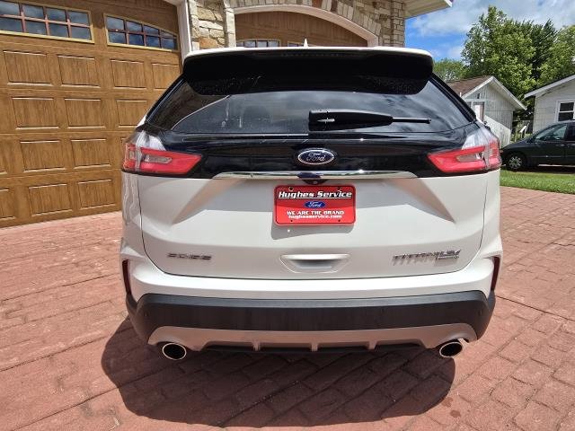 Used 2019 White Platinum Tri-Coat Metallic FORD TITANIUM image 4