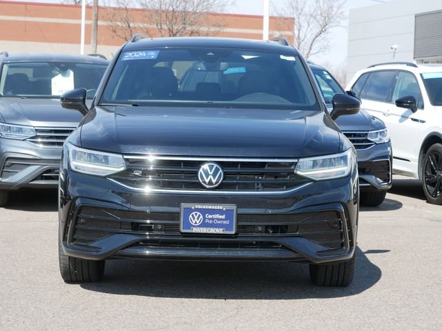 Certified 2024 Volkswagen Tiguan SE R-LINE BLACK with VIN 3VV8B7AX7RM205716 for sale in Inver Grove Heights, Minnesota