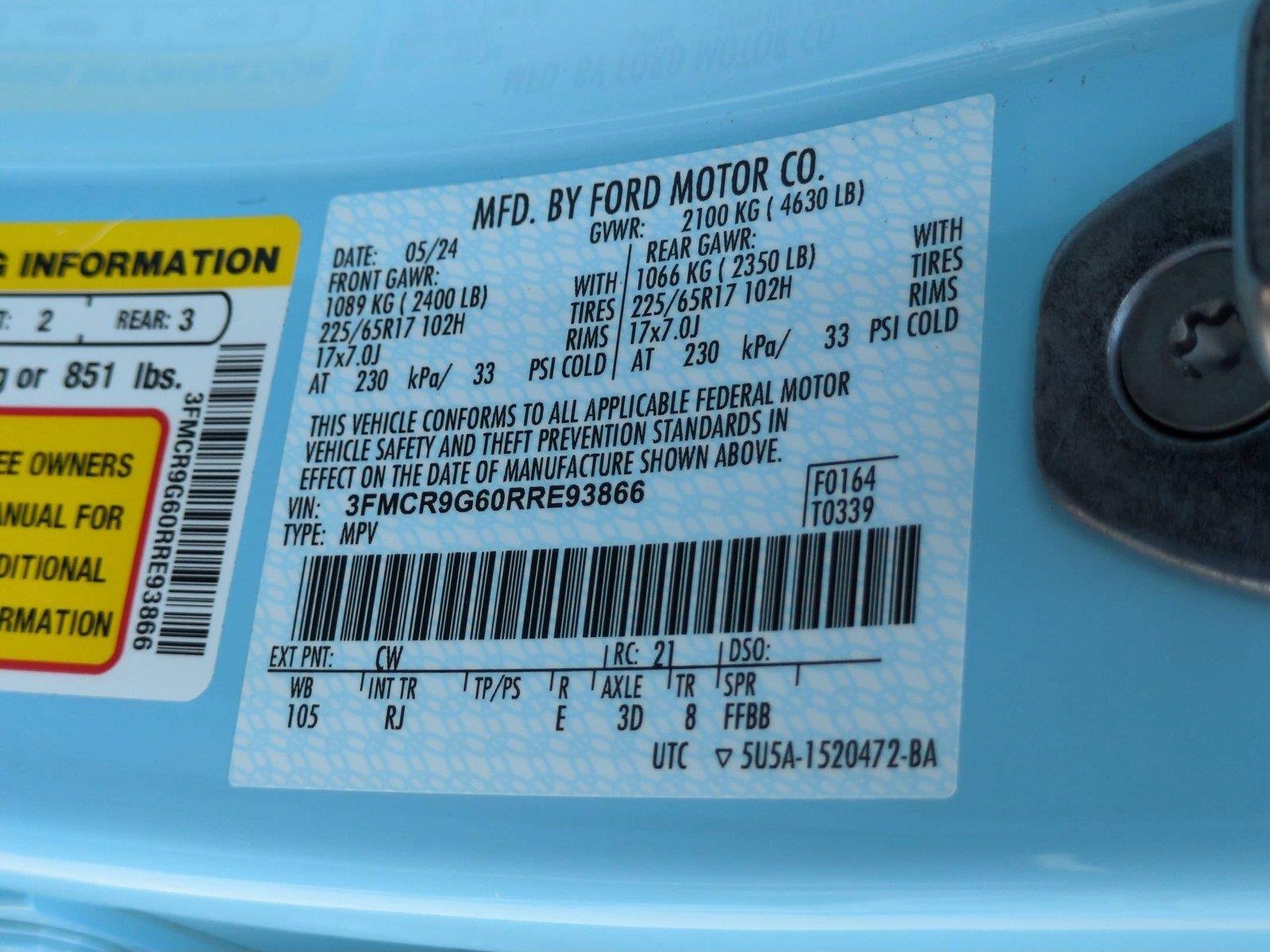 Used 2024 Robins Egg Blue Ford Heritage image 40