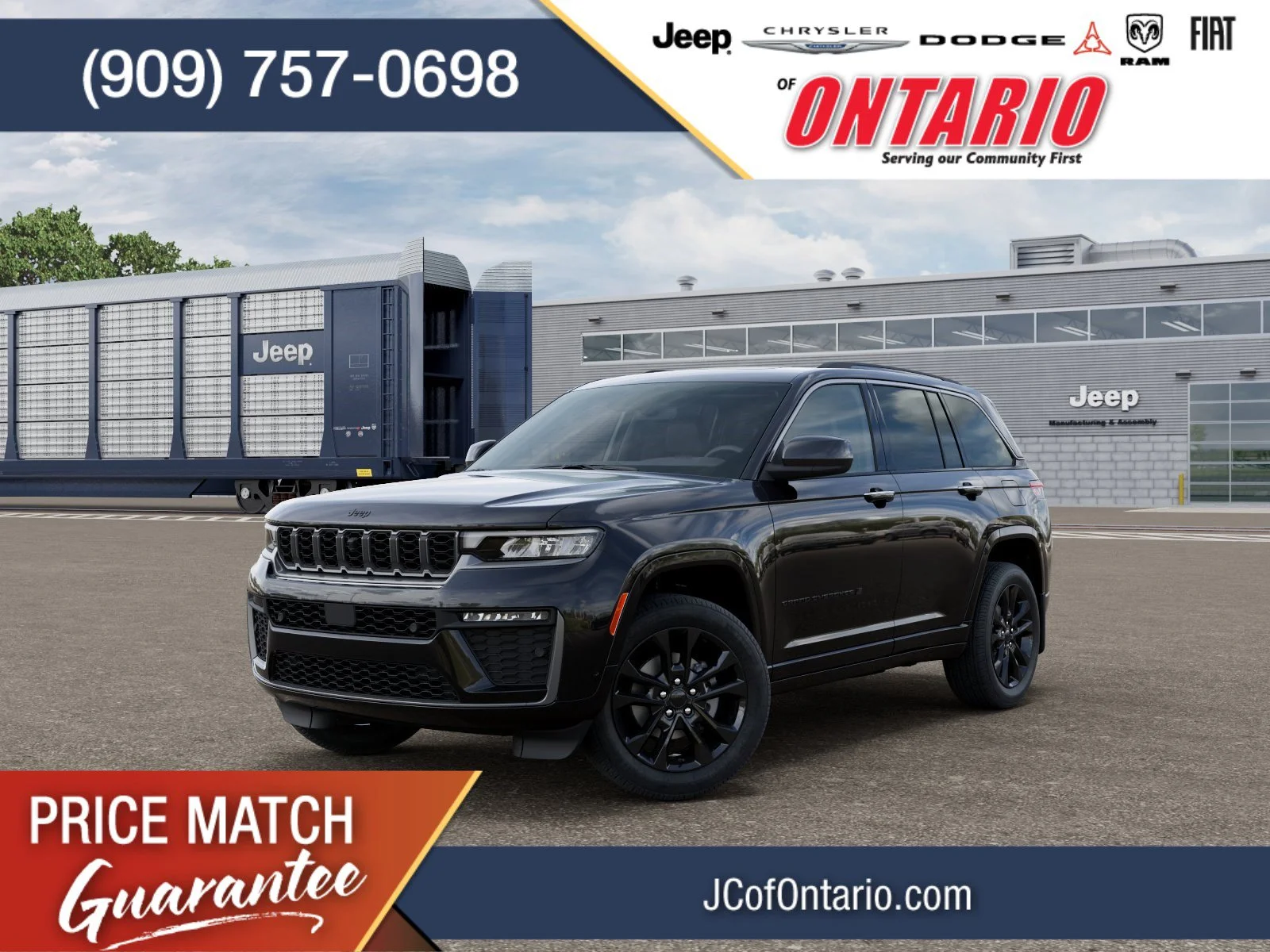 New 2026 Diamond Black Crystal Pearl-Coat Exterior Paint Jeep Limited Reserve image 1