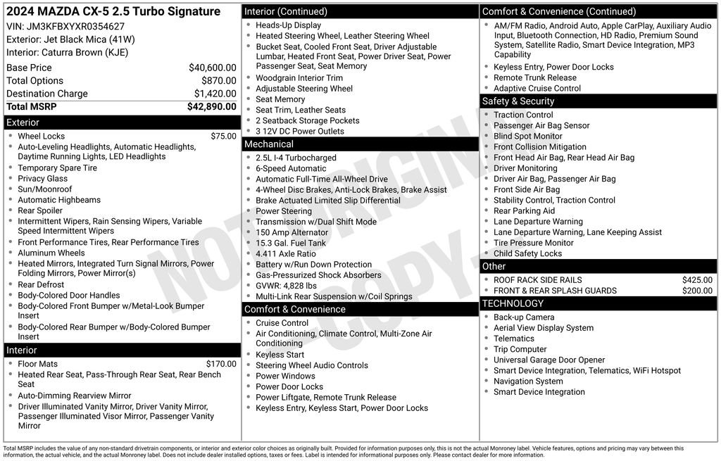 Used 2024 Black Mazda 2.5 Turbo Signature image 2