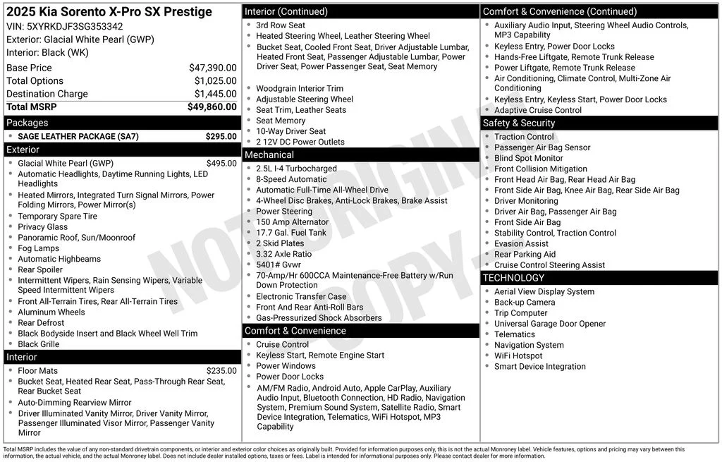Used 2025 White Kia X-Pro SX Prestige image 5