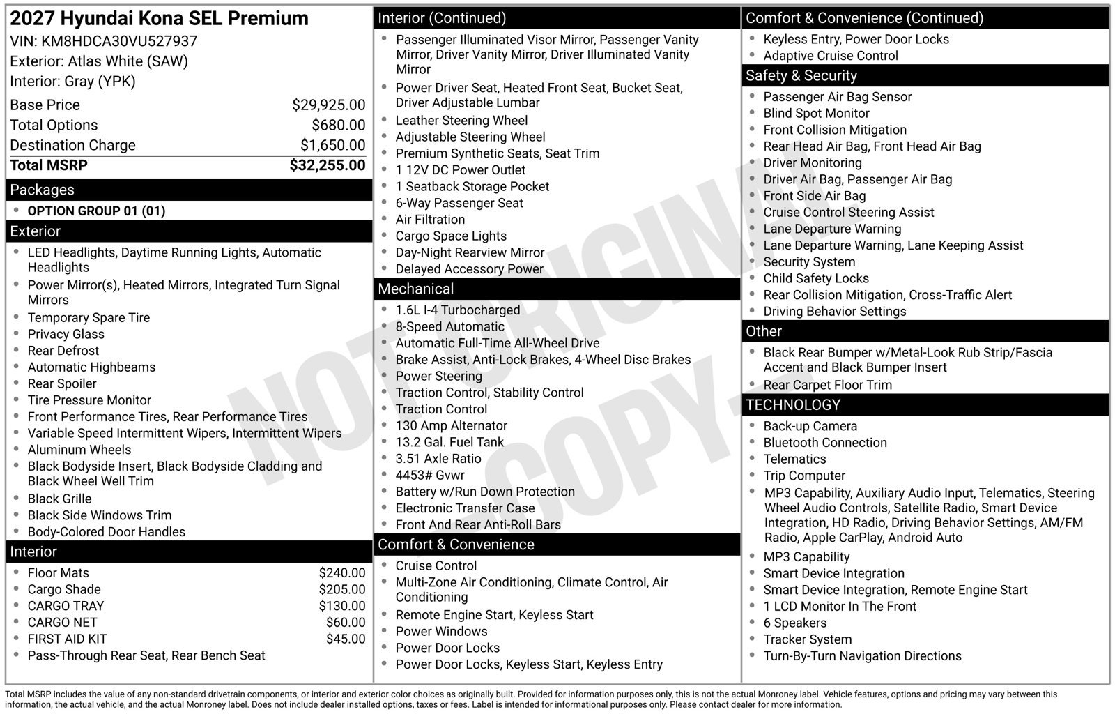 New 2027 White Hyundai SEL Premium AWD image 61