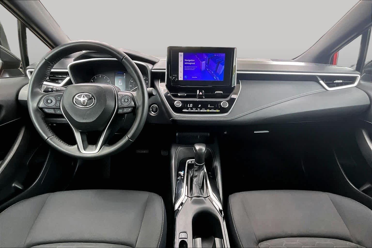 Used 2025 Finish Line Red/Midnight Black Metallic Toyota SE image 15